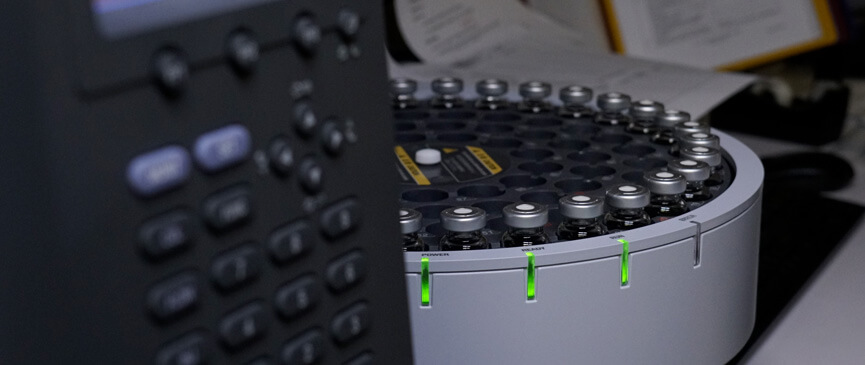 terpene samples in centrifuge