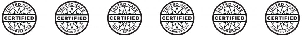 cannabis and hemp lab testing certification seals