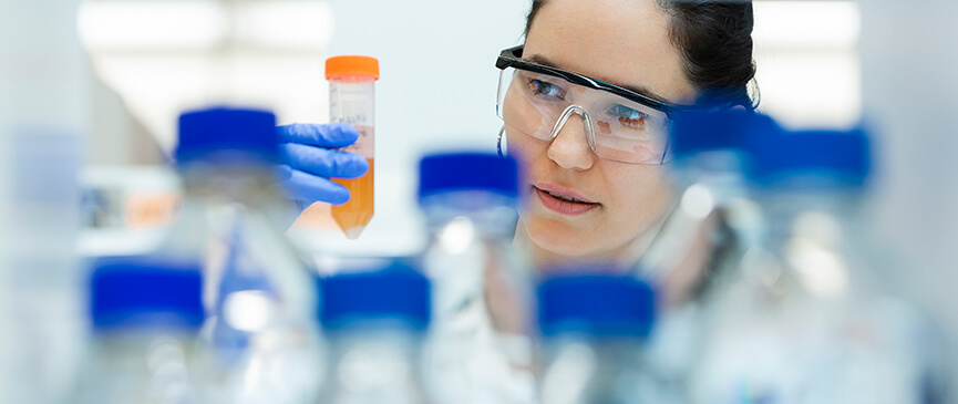 pah sample in lab
